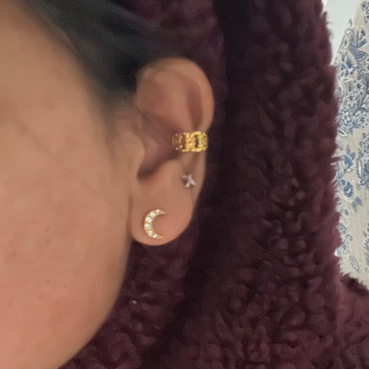 Gold Single Cuff Earring