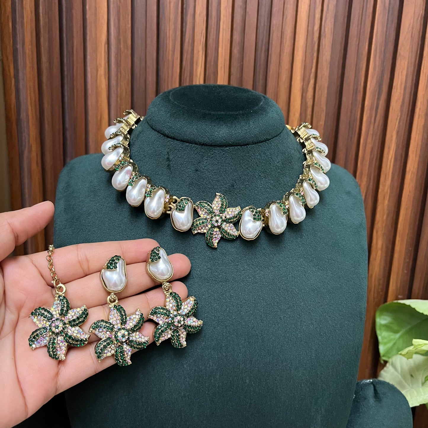 Green Turkish Necklace Set