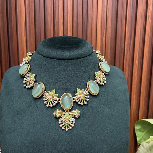 Mint Turkish Necklace Set