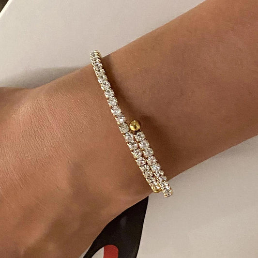 Luxe Gold Plated Adjustable Bracelet