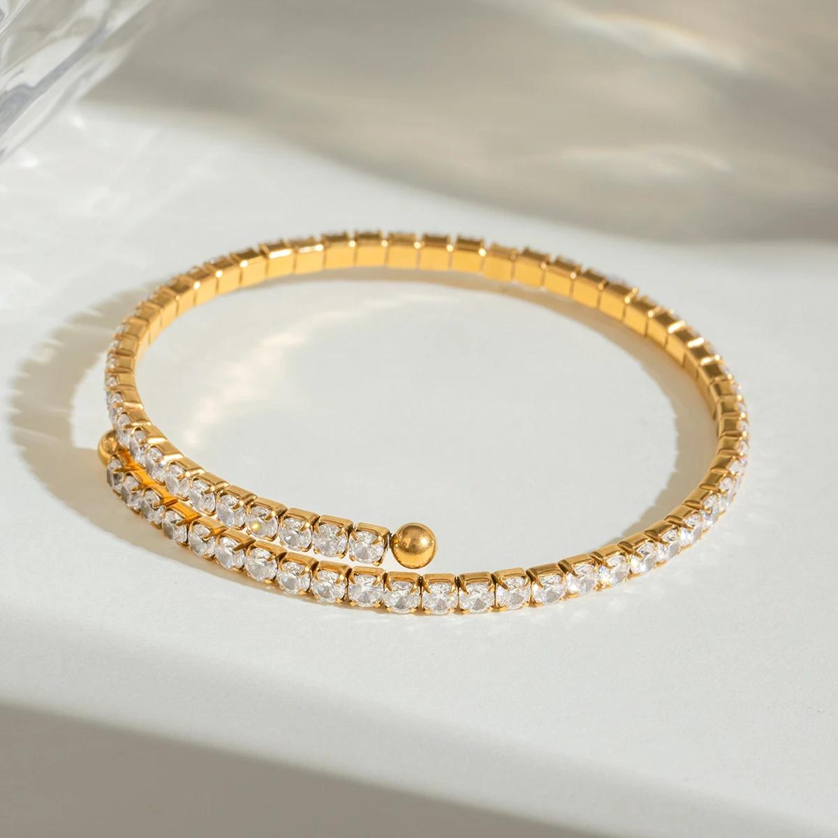 Luxe Gold Plated Adjustable Bracelet