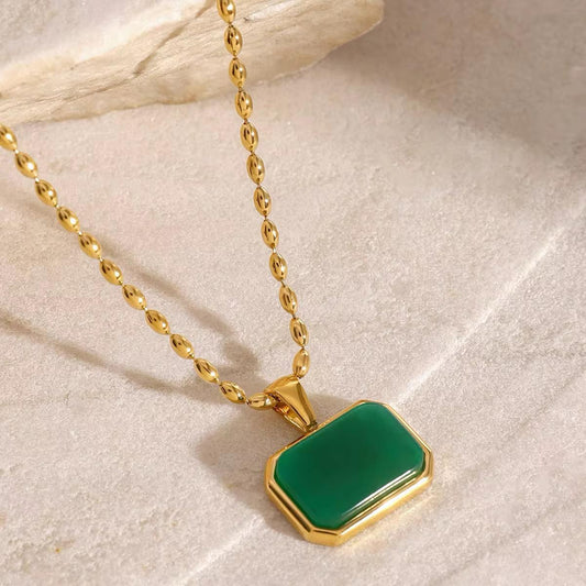 Green Stone Necklace