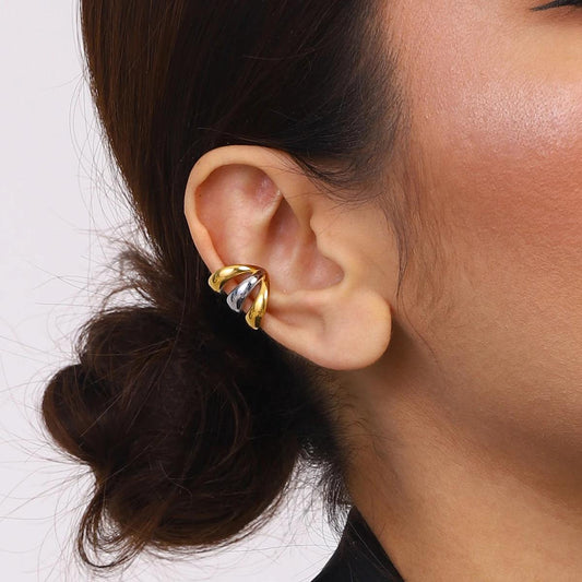Celeb Inspired Dual Tone Ear Cuffs