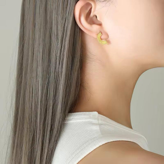 Sunbeam Half Circle Earrings