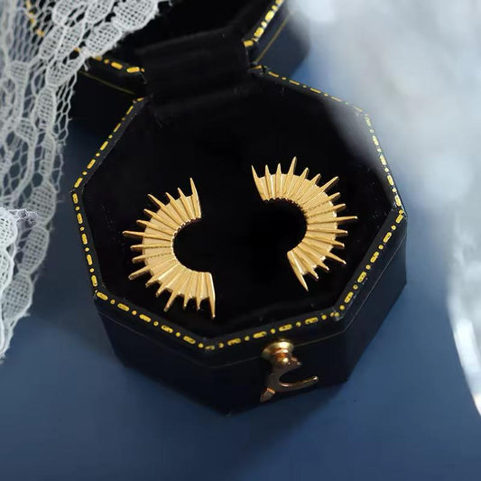 Sunbeam Half Circle Earrings