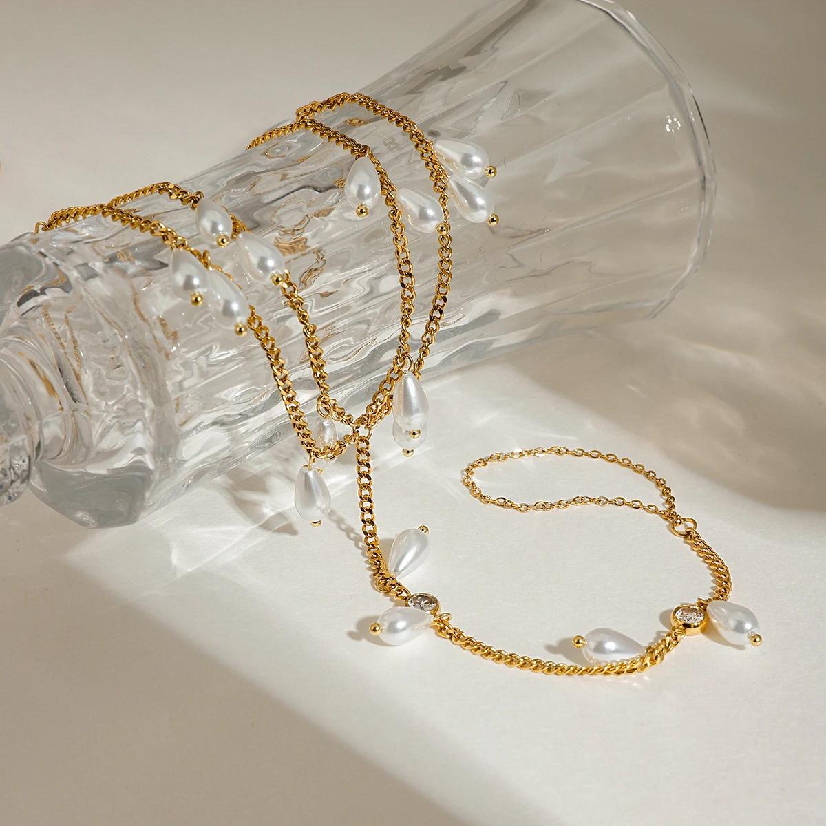 Luxe Pearl Single Anklet