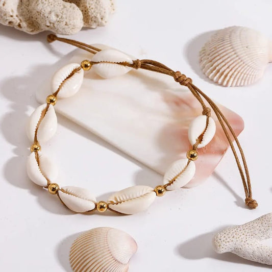 Cowrie Shell Single Anklet