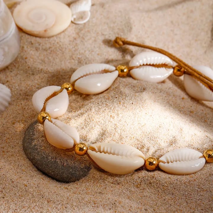 Cowrie Shell Single Anklet