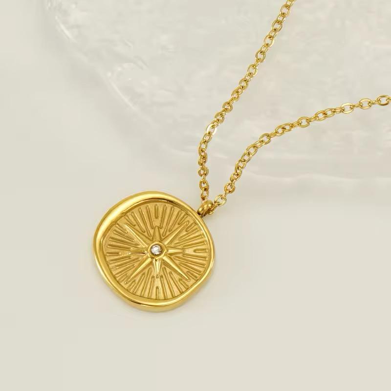 Antitarnish Direction Pendant Necklace