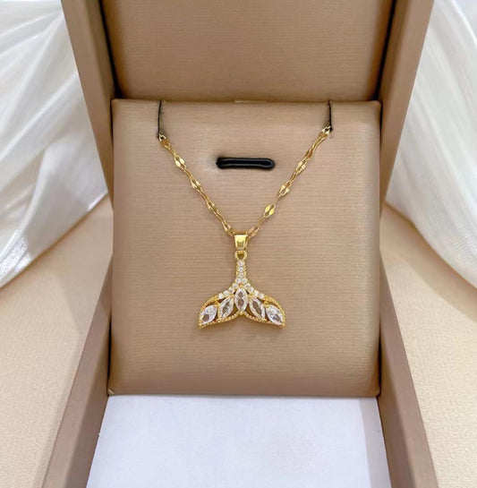 Mermaid Tail Pendant Necklace