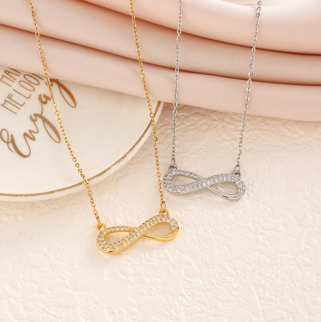 Infinity Gold Pendant Necklace