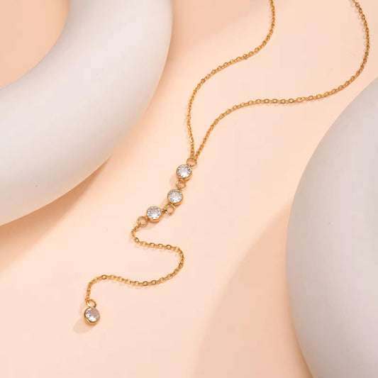 AD Drop Chain Necklace