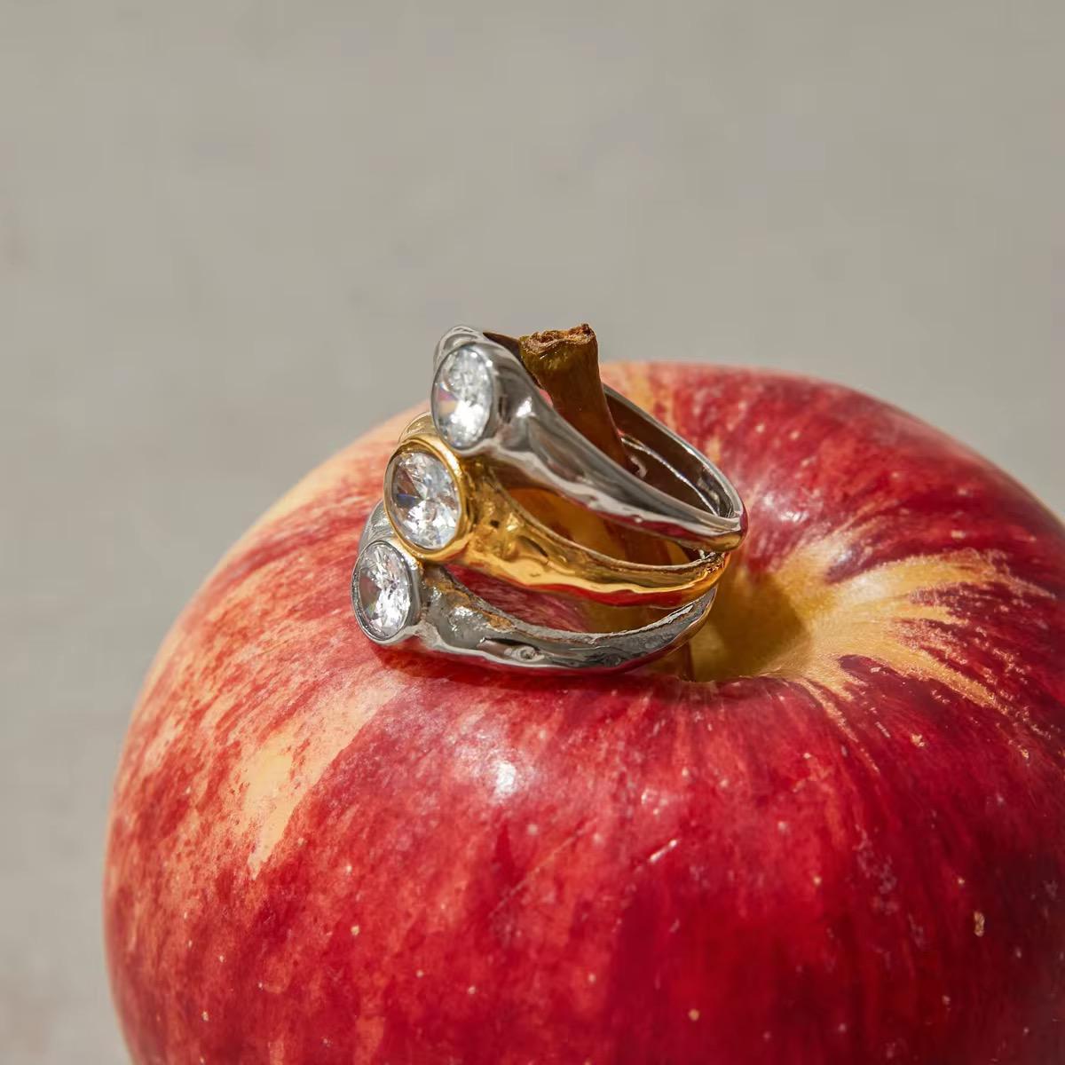 Luxe Dual Tone Diamond Ring