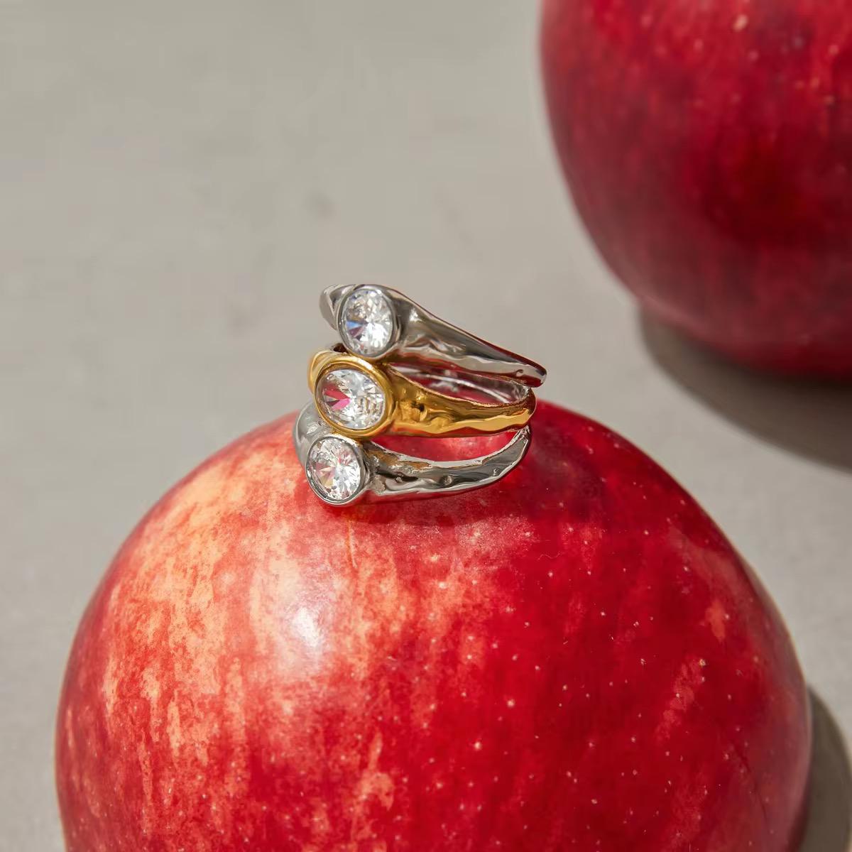 Luxe Dual Tone Diamond Ring