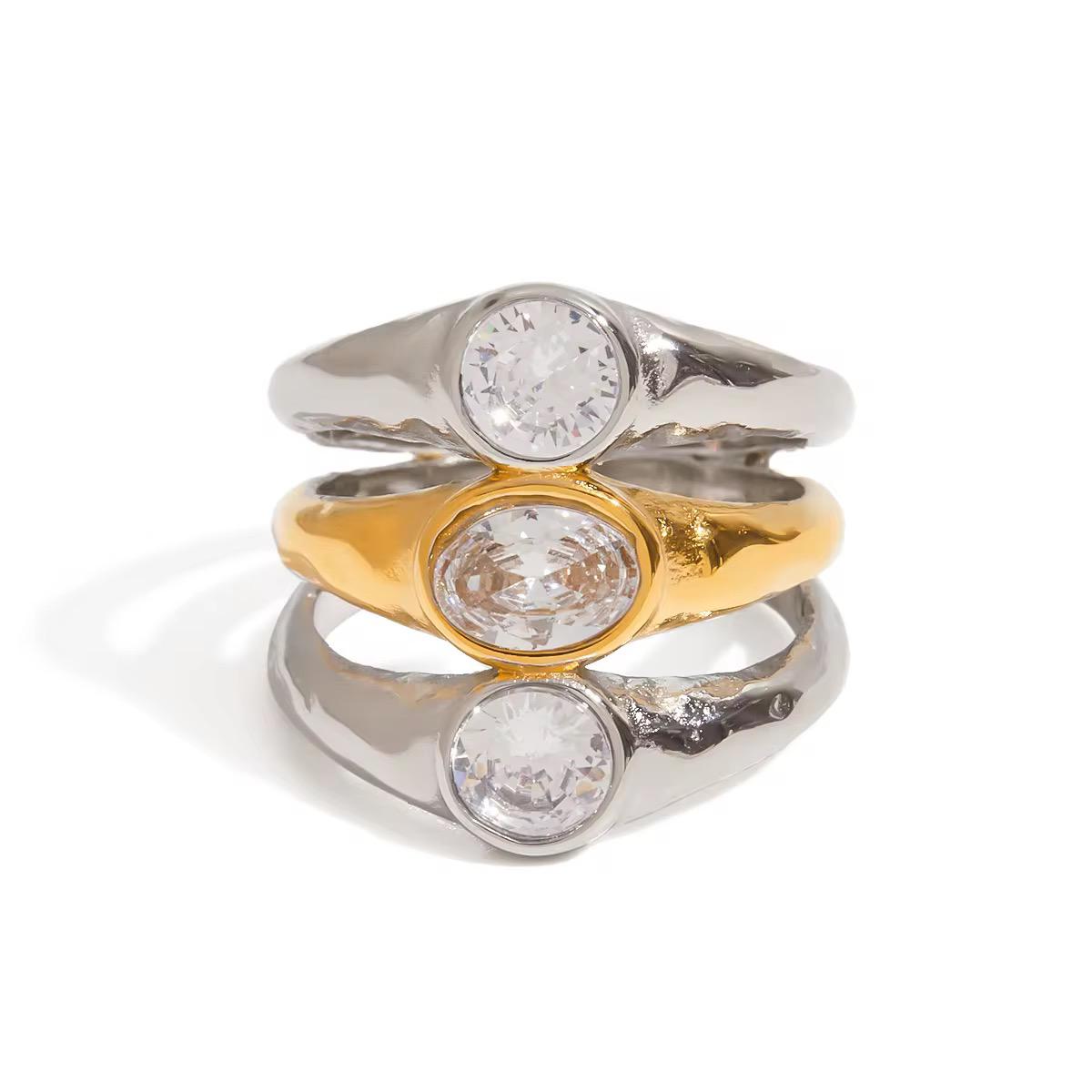 Luxe Dual Tone Diamond Ring