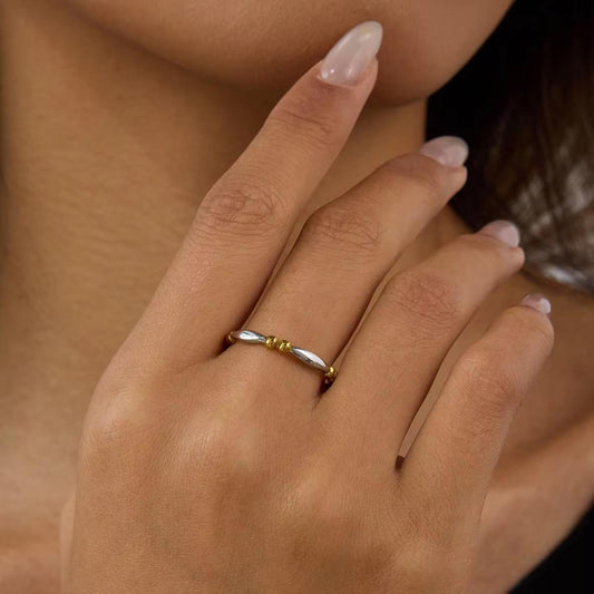 Dual Tone Band Ring