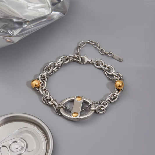 Luxe Dual Tone Chain Bracelet