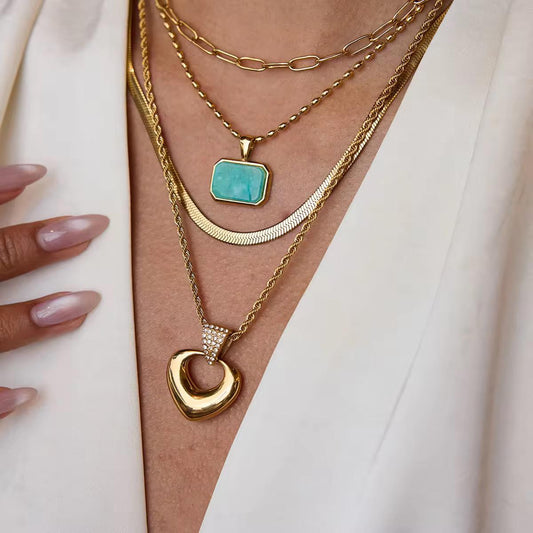 Luxe Heart Pendant Necklace