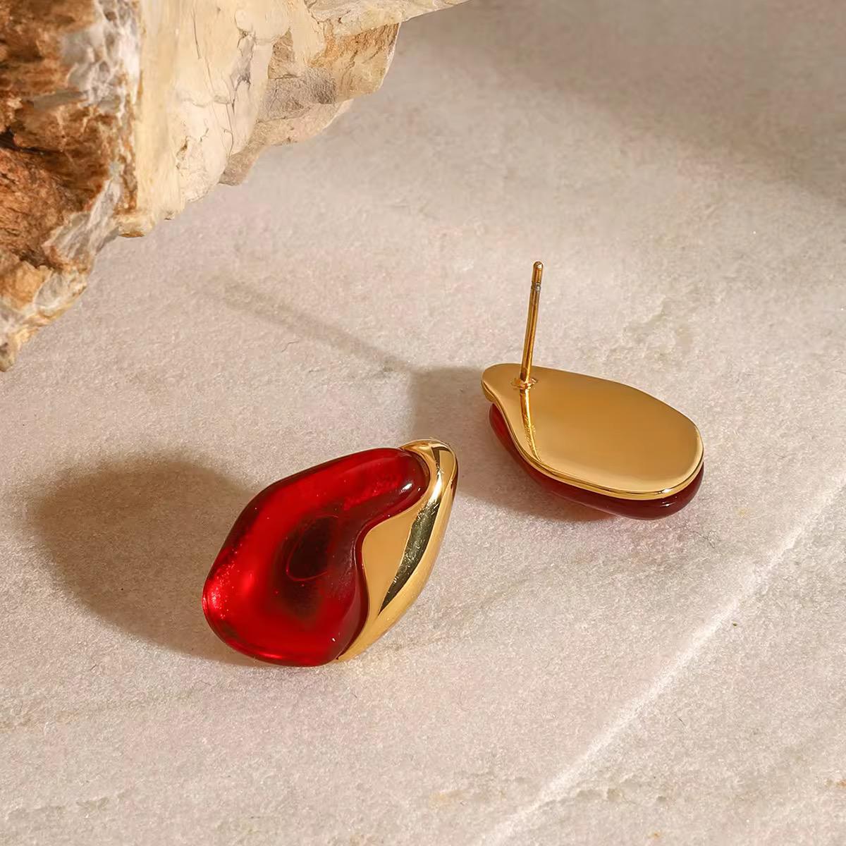 Gorgeous Red Studs Earrings