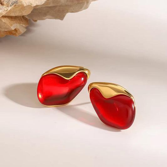 Gorgeous Red Studs Earrings