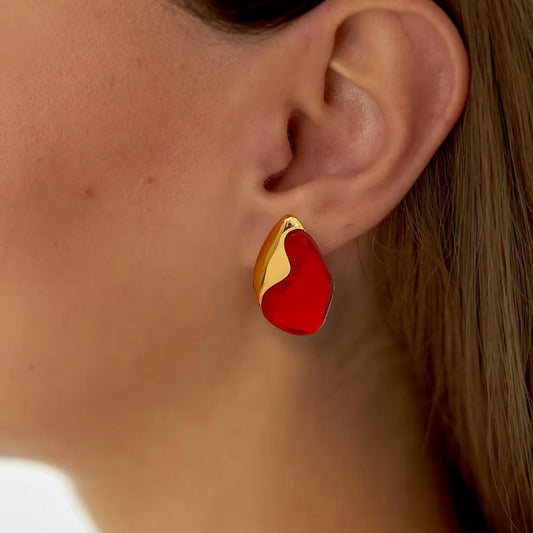 Gorgeous Red Studs Earrings