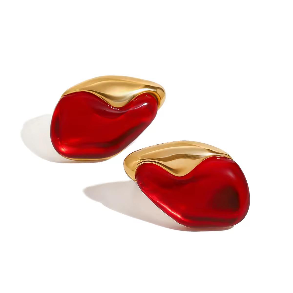 Gorgeous Red Studs Earrings
