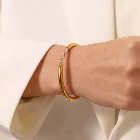 18K Gold Plating Bangle Bracelet