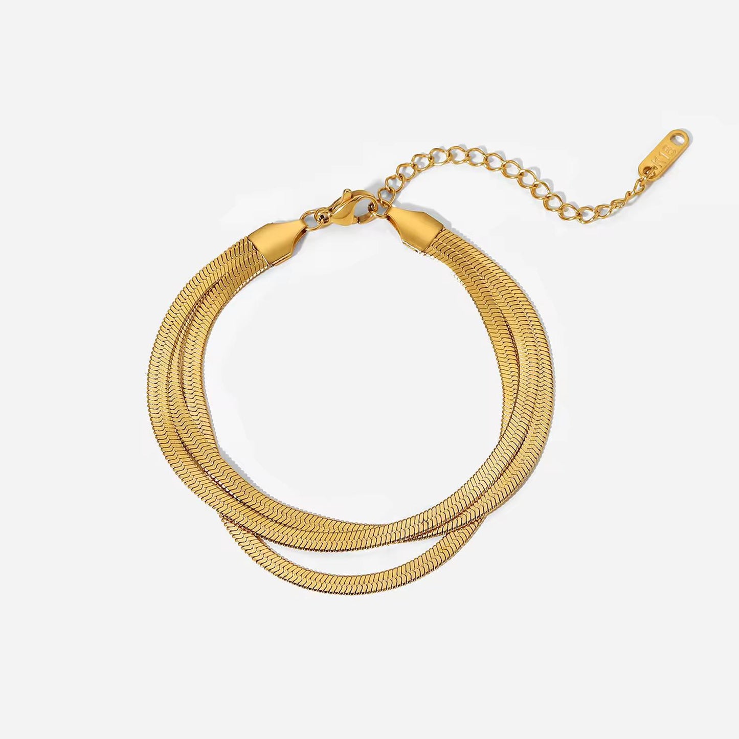 3 Layer Gold Chain Bracelet