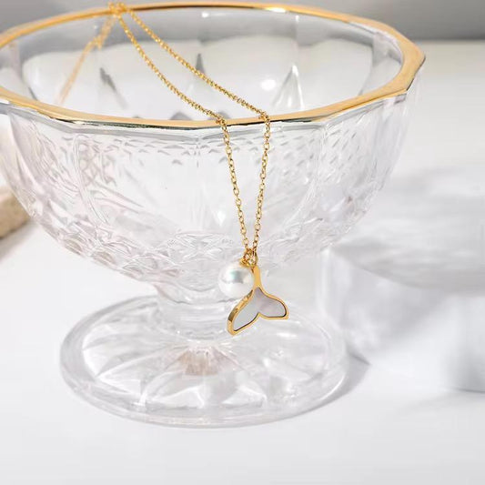 White Mermaid Chain Necklace
