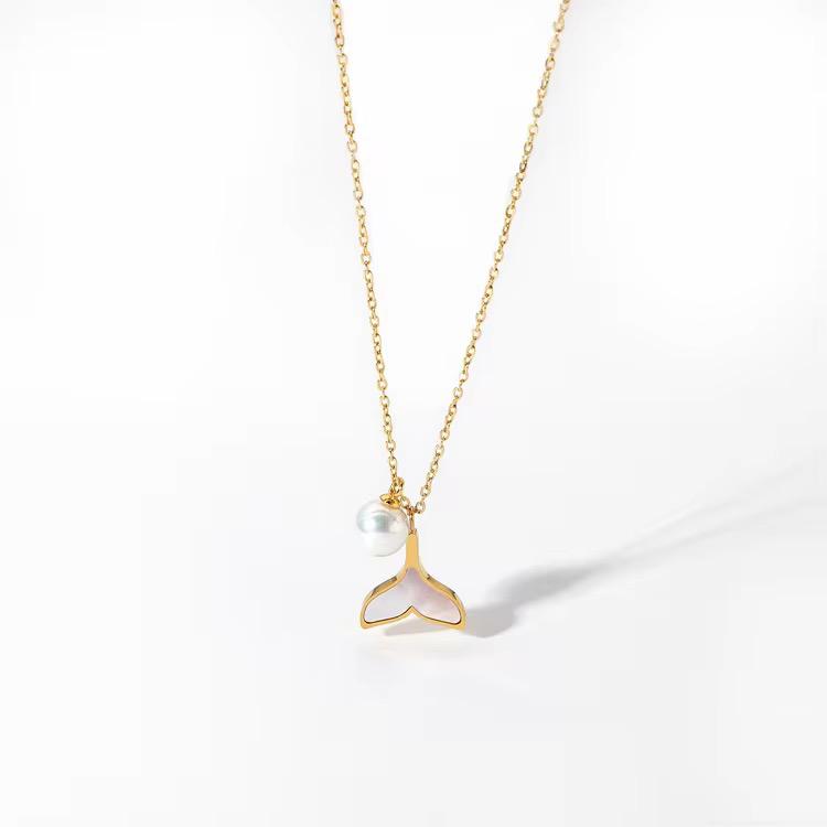 White Mermaid Chain Necklace