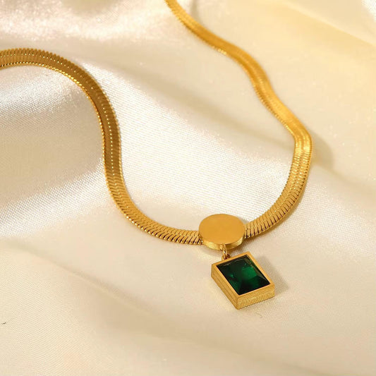 Rama Green Chain Necklace