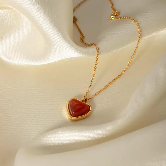 Heart Pendant Chain Necklace