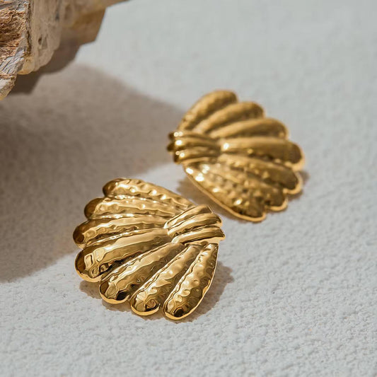 18k Gold Plating Statement Studs Earrings