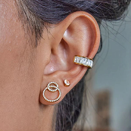 AD Studed Pearl Studs Earrings