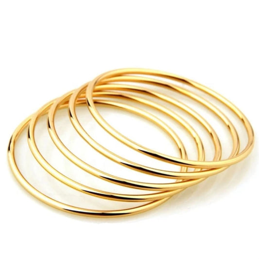 Set of 5 Gold Bangles