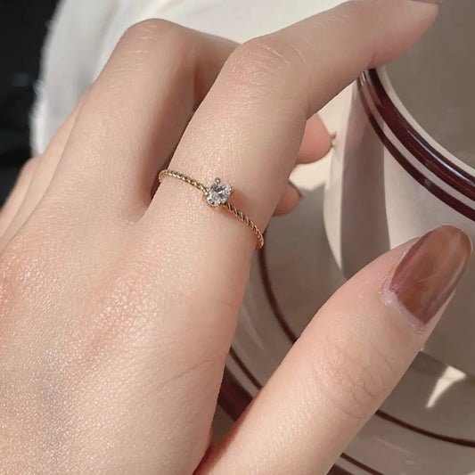 Sleek Diamond Ring
