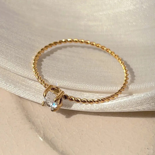 Sleek Diamond Ring