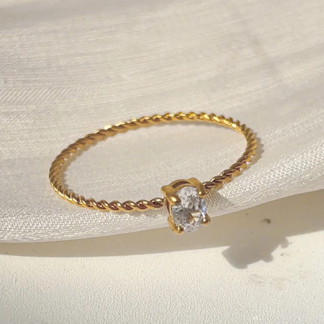 Sleek Diamond Ring