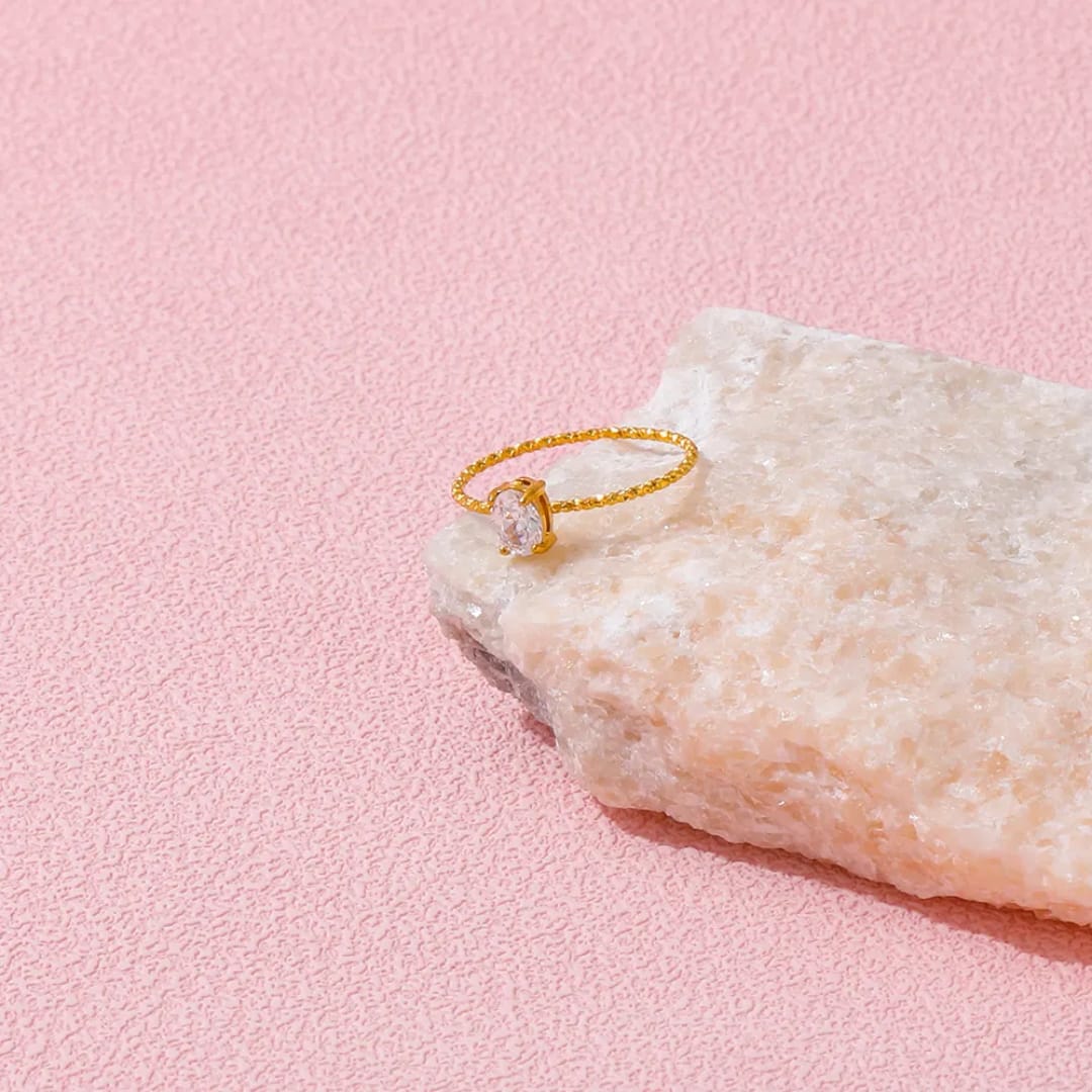 Sleek Diamond Ring