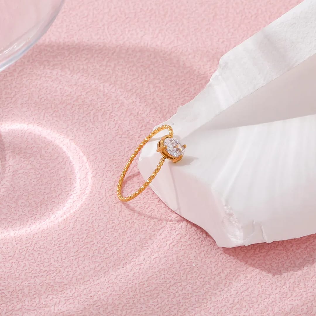 Sleek Diamond Ring