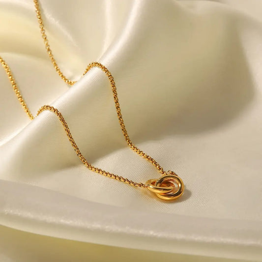 Double Ring Chain Necklace