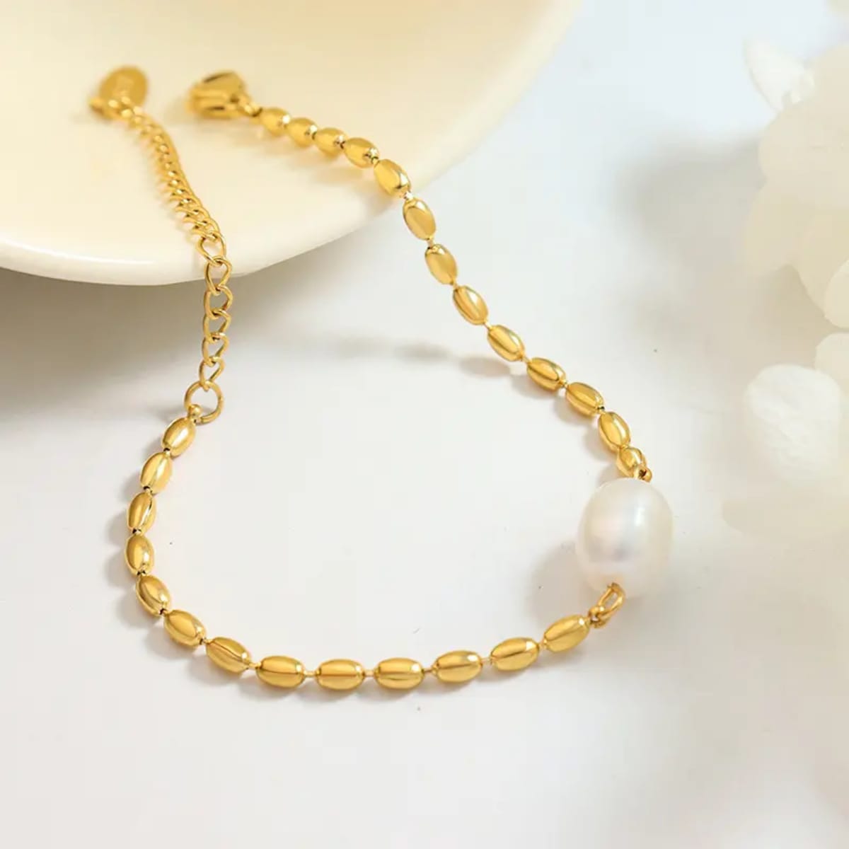 Fresh Water Pearl Chain Bracelet