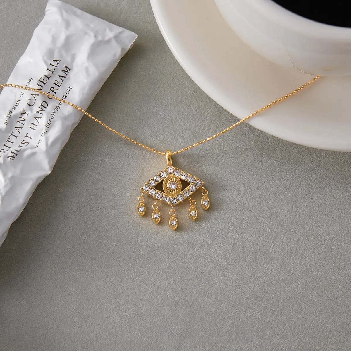 Evil Eye Pendant Chain Necklace