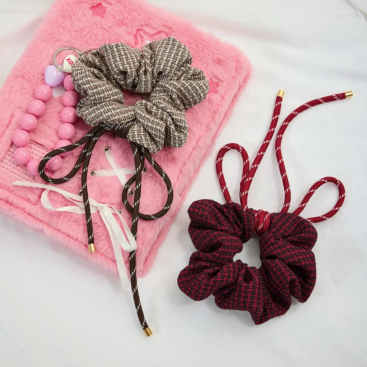 Brown Bun & Hair Band