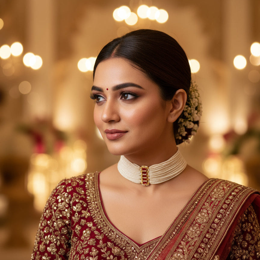 Chid Pearl Choker Necklace