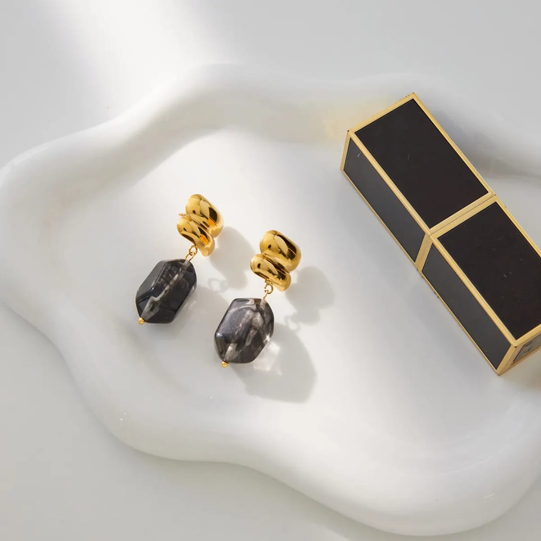 Naturals Beads Drop Earrings