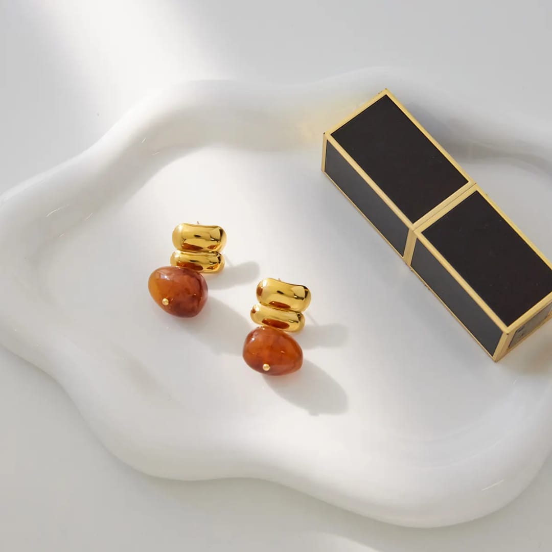 Naturals Beads Drop Earrings