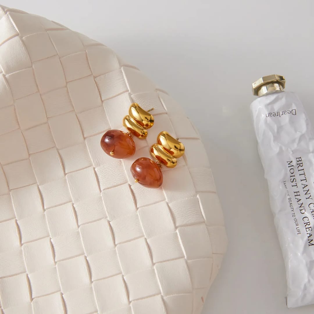 Naturals Beads Drop Earrings