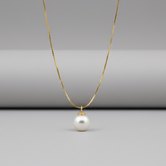 Pearl Gold Chain Necklace