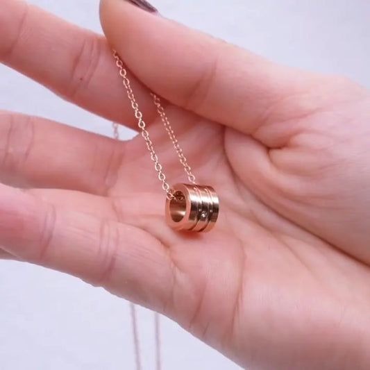 Rose Gold Pendant Chain Necklace